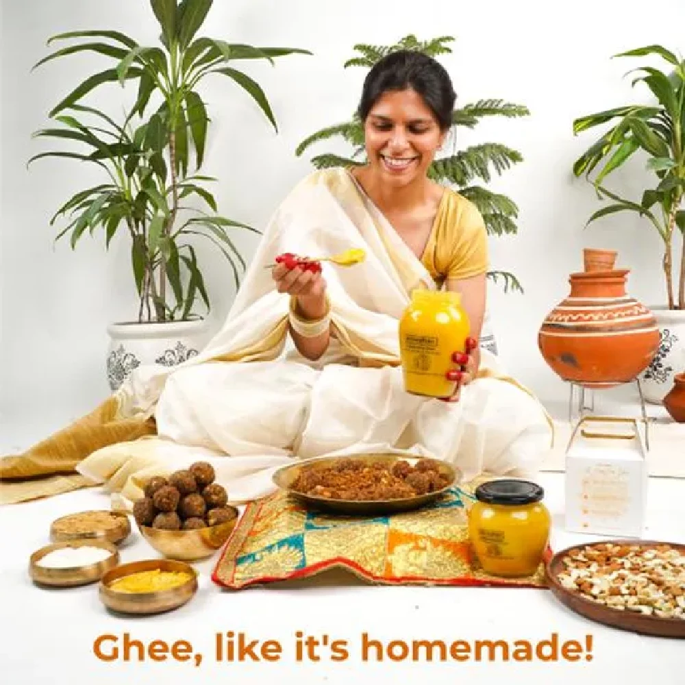 Anveshan A2 Desi Hallikar Cow Ghee - Vedic Bilona Churned From Curd, 250 ml Bottle-4.webp